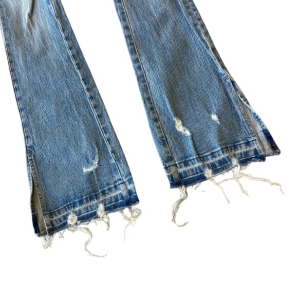 Blank NYC The Hoyt High Rise Mini Flare Jeans Women's 25 No Thanks NWT - Picture 2 of 11